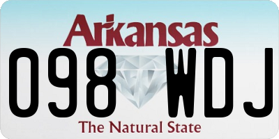 AR license plate 098WDJ