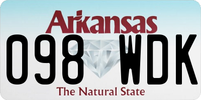 AR license plate 098WDK