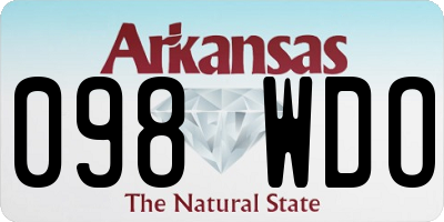 AR license plate 098WDO
