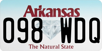 AR license plate 098WDQ