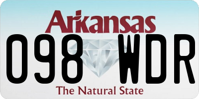 AR license plate 098WDR