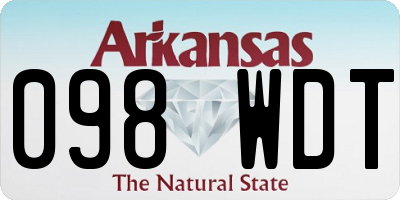 AR license plate 098WDT