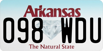 AR license plate 098WDU