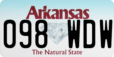 AR license plate 098WDW