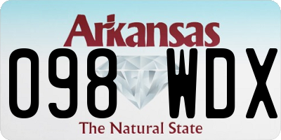 AR license plate 098WDX