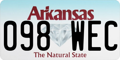 AR license plate 098WEC