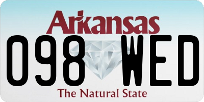 AR license plate 098WED