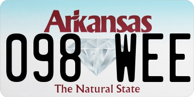 AR license plate 098WEE