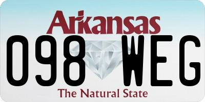 AR license plate 098WEG
