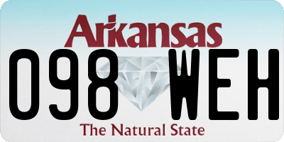 AR license plate 098WEH