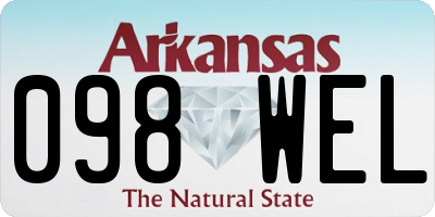 AR license plate 098WEL