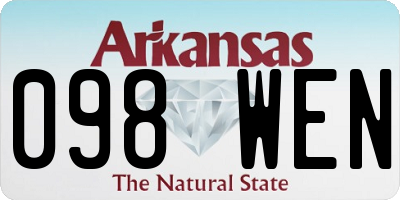 AR license plate 098WEN