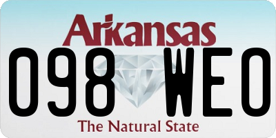 AR license plate 098WEO