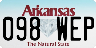 AR license plate 098WEP