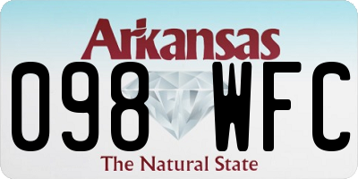 AR license plate 098WFC