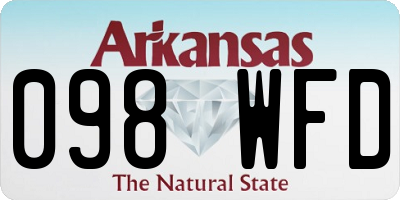 AR license plate 098WFD