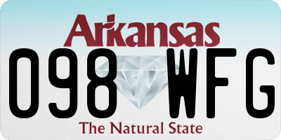 AR license plate 098WFG