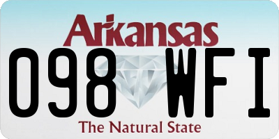AR license plate 098WFI