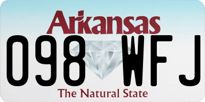 AR license plate 098WFJ