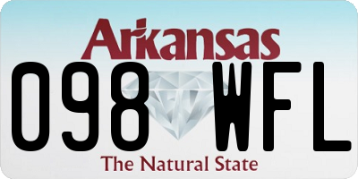 AR license plate 098WFL