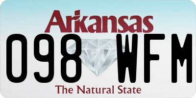 AR license plate 098WFM