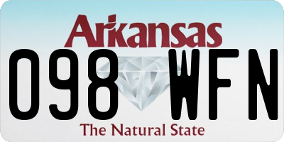 AR license plate 098WFN