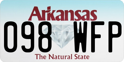 AR license plate 098WFP