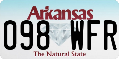 AR license plate 098WFR