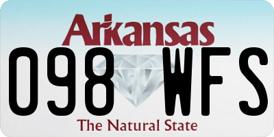 AR license plate 098WFS
