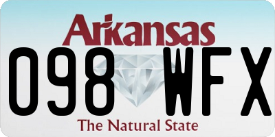 AR license plate 098WFX