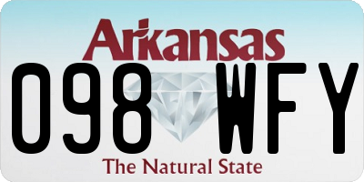 AR license plate 098WFY