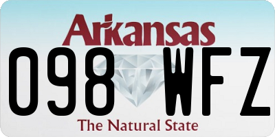 AR license plate 098WFZ