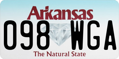 AR license plate 098WGA