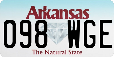 AR license plate 098WGE