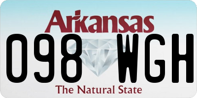 AR license plate 098WGH