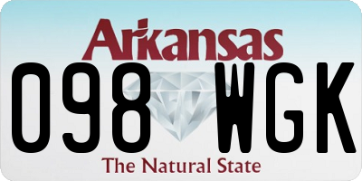 AR license plate 098WGK