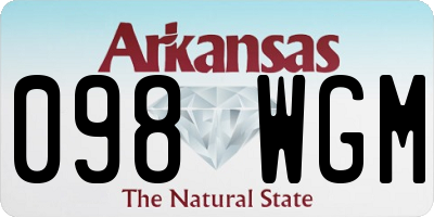 AR license plate 098WGM