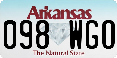 AR license plate 098WGO