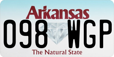 AR license plate 098WGP