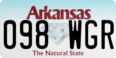 AR license plate 098WGR