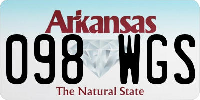 AR license plate 098WGS