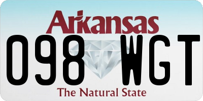 AR license plate 098WGT