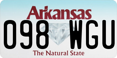 AR license plate 098WGU