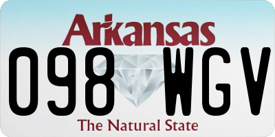 AR license plate 098WGV