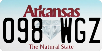 AR license plate 098WGZ