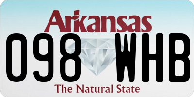 AR license plate 098WHB