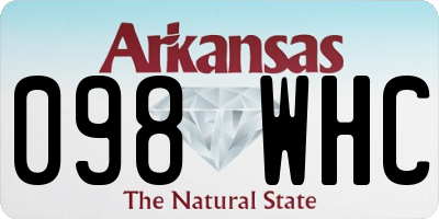 AR license plate 098WHC