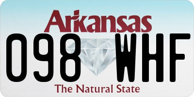 AR license plate 098WHF