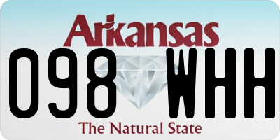 AR license plate 098WHH