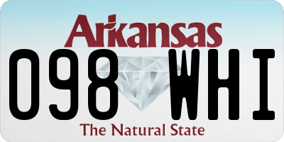 AR license plate 098WHI